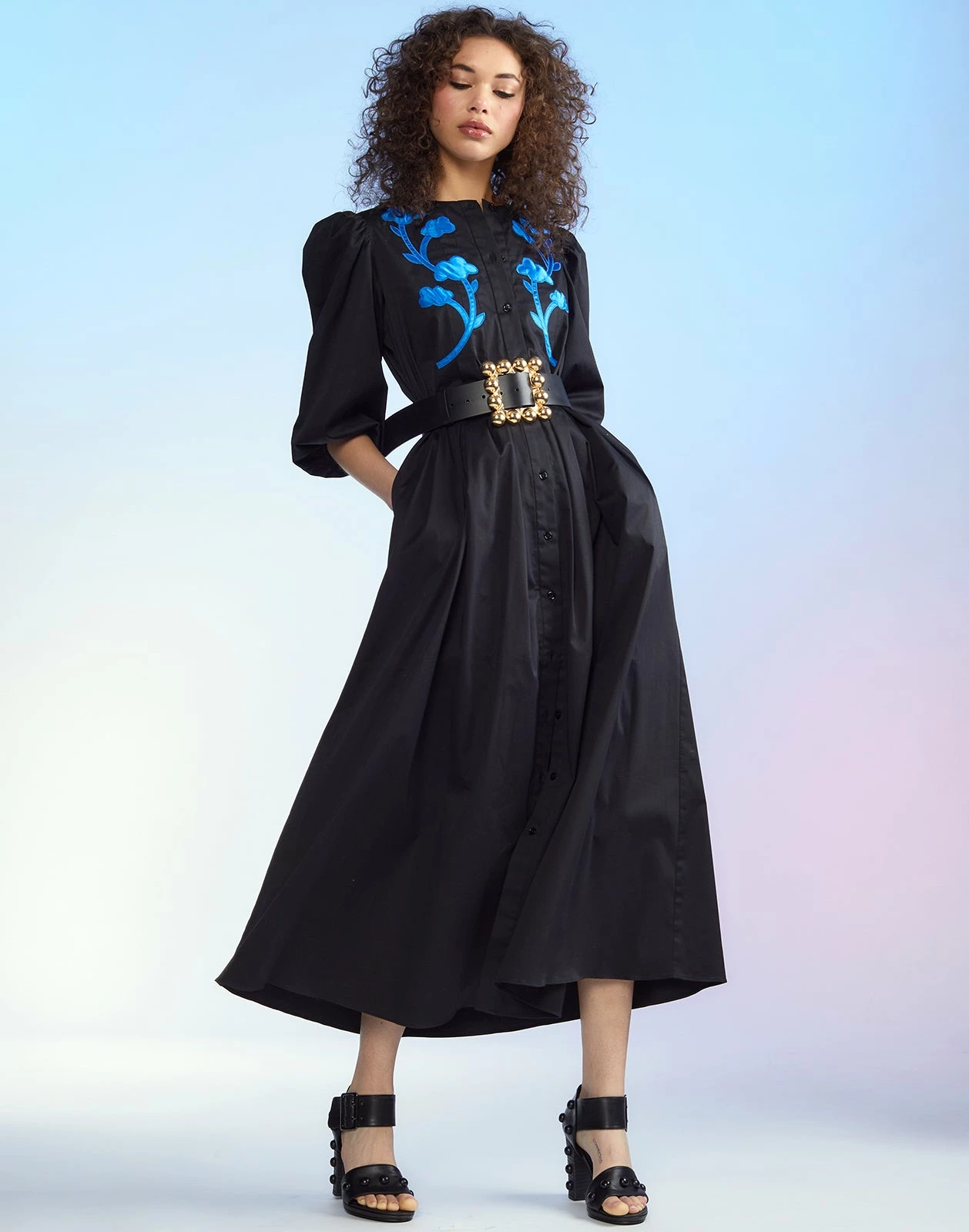 CYNTHIA ROWLEY Annabelle Cotton Maxi Dress - Image 3