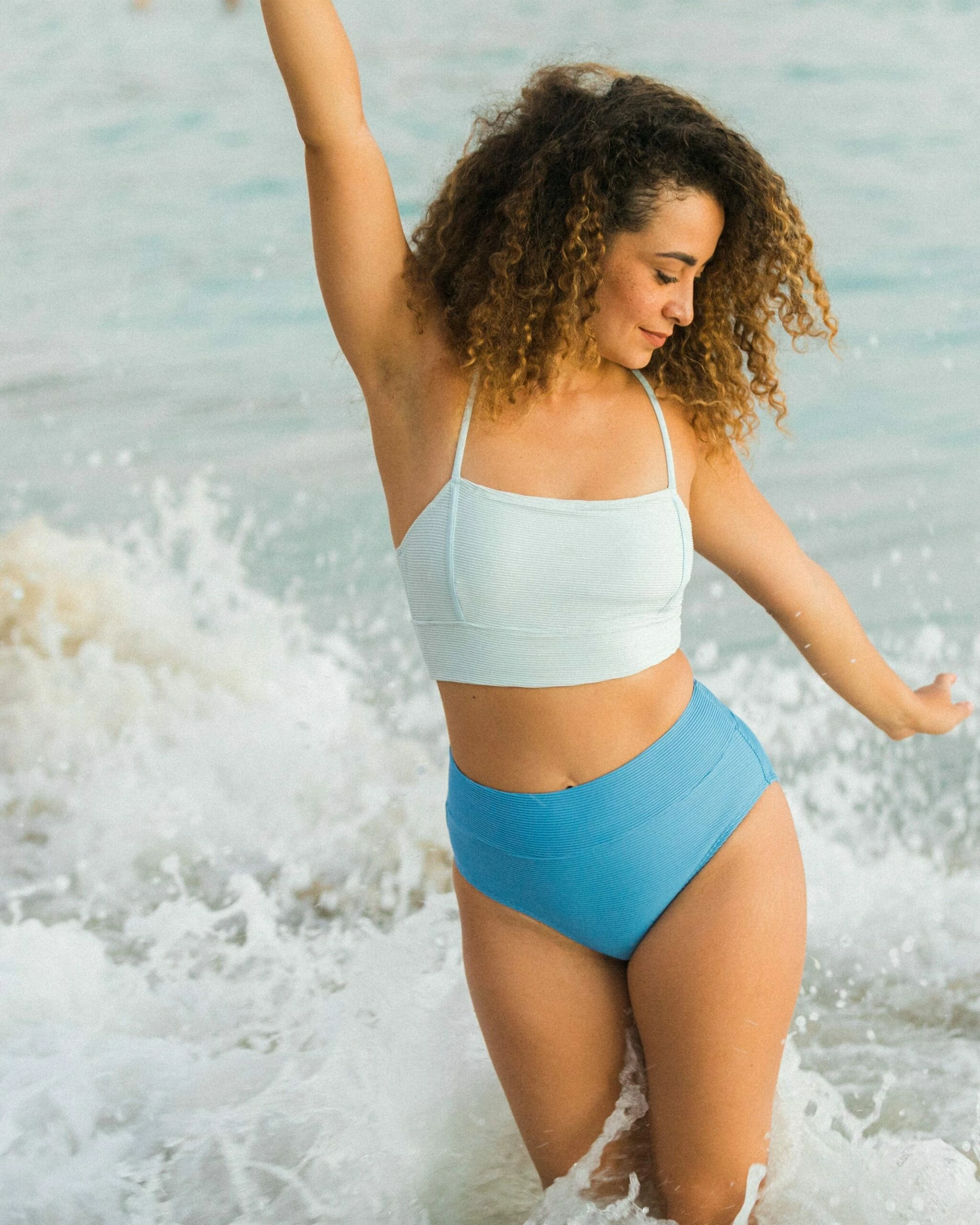 Textured Monica Mid Rise Bottom - Image 7