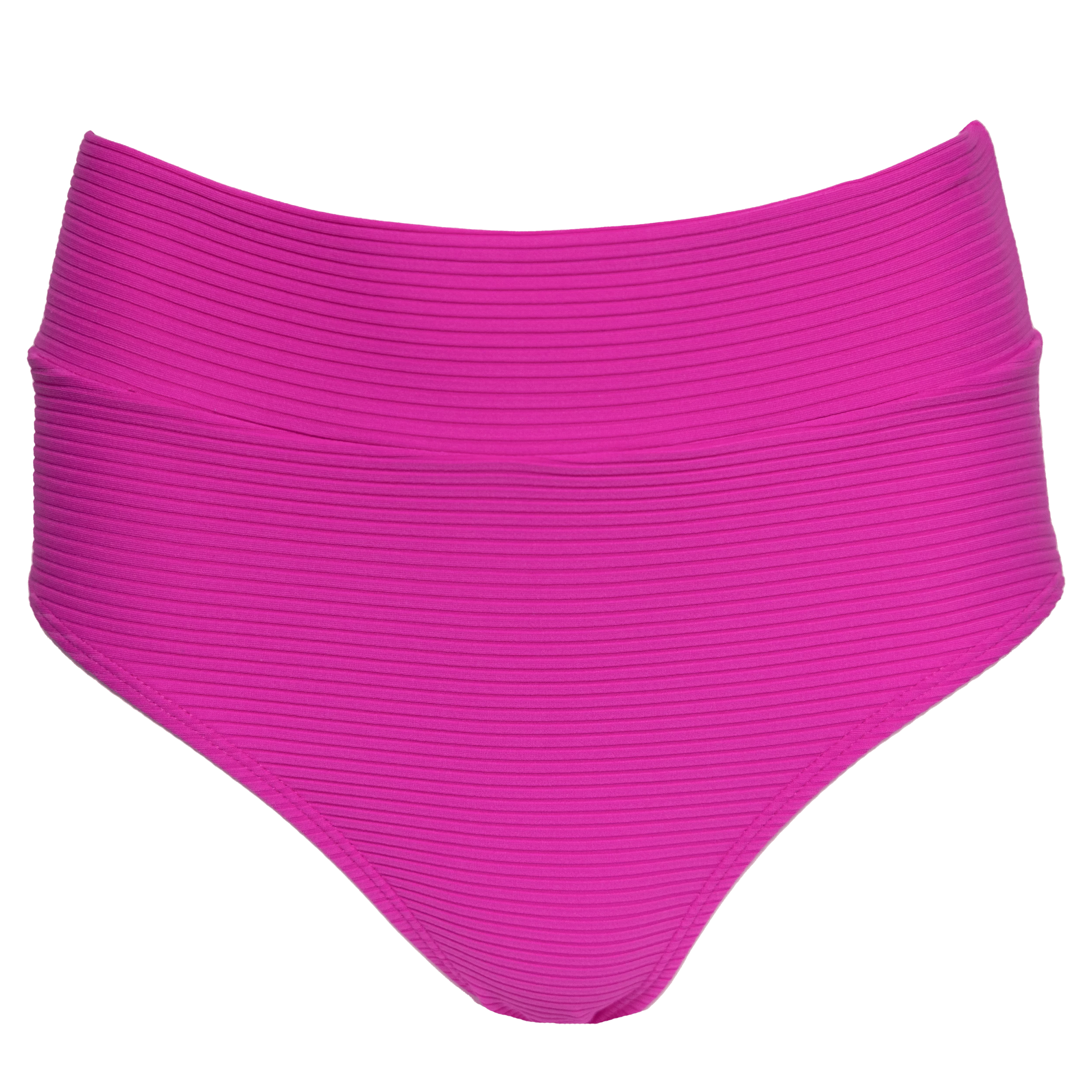 Textured Stripe Fuchsia Mid Rise Bottom - Image 4