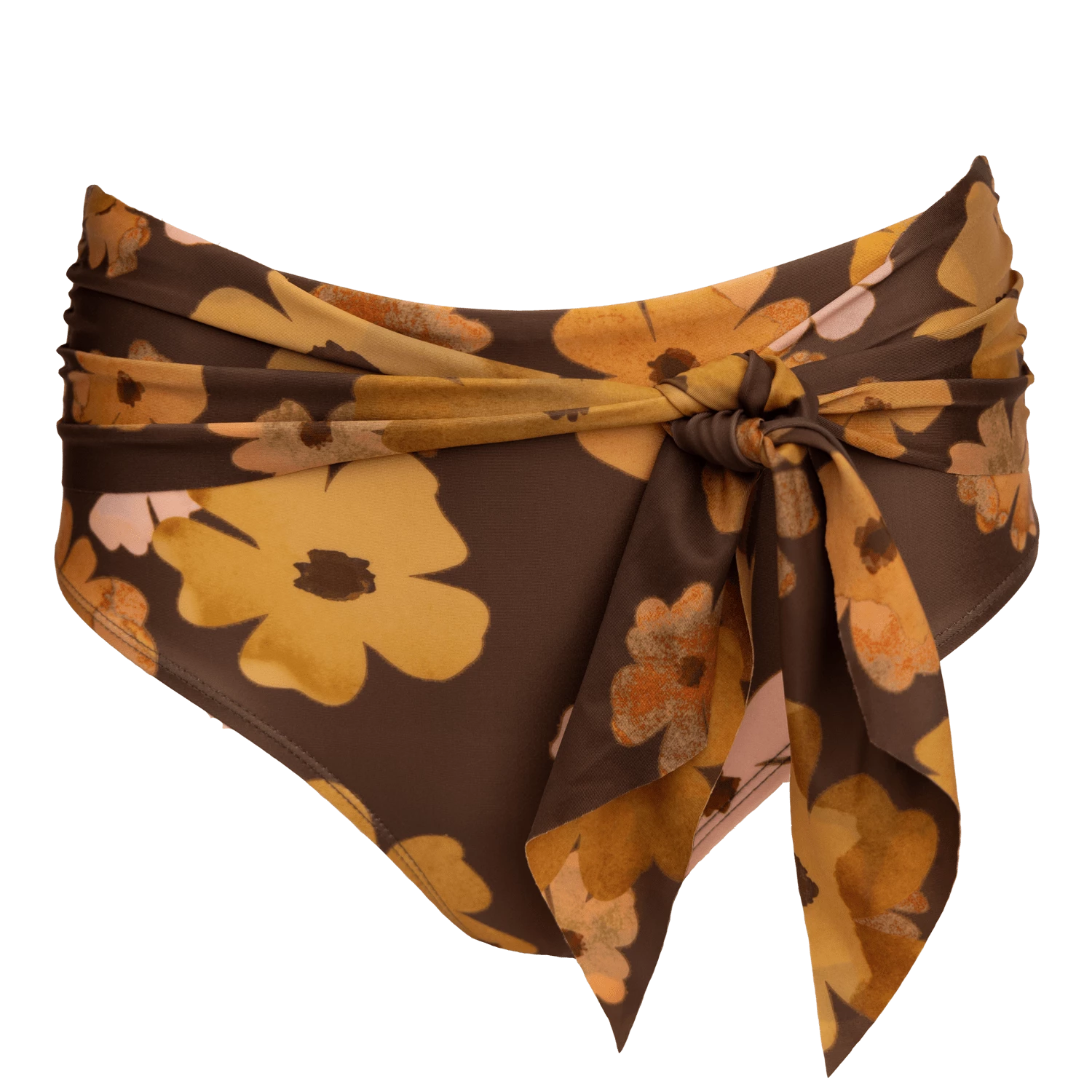 Mocha Floral Tied Up Bottom - Image 4