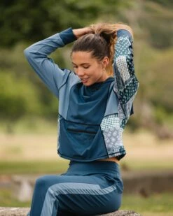 Denim Patchwork Downtown Hoodie