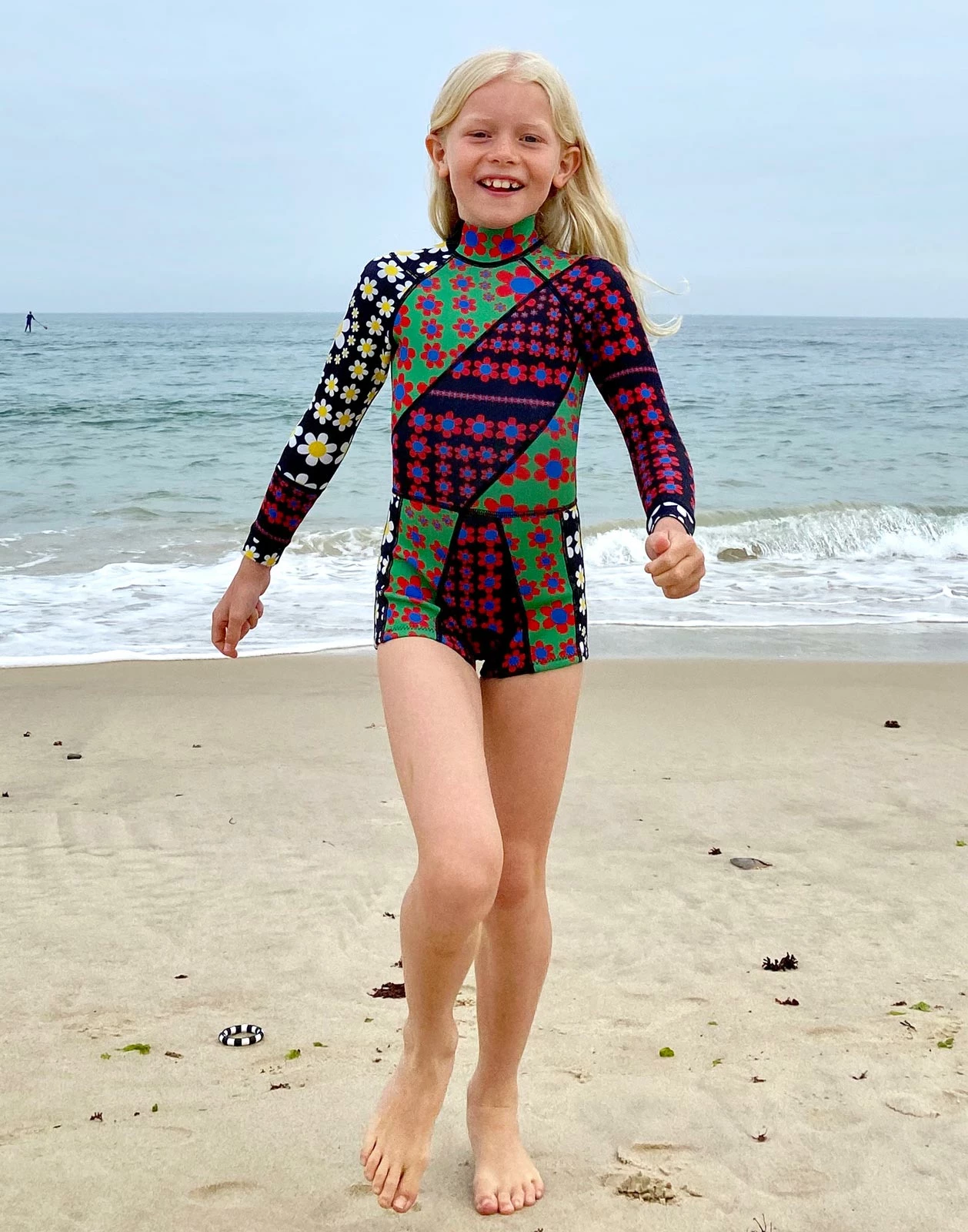 CYNTHIA ROWLEY Mia Daisy Patchwork Kids Wetsuit - Image 5