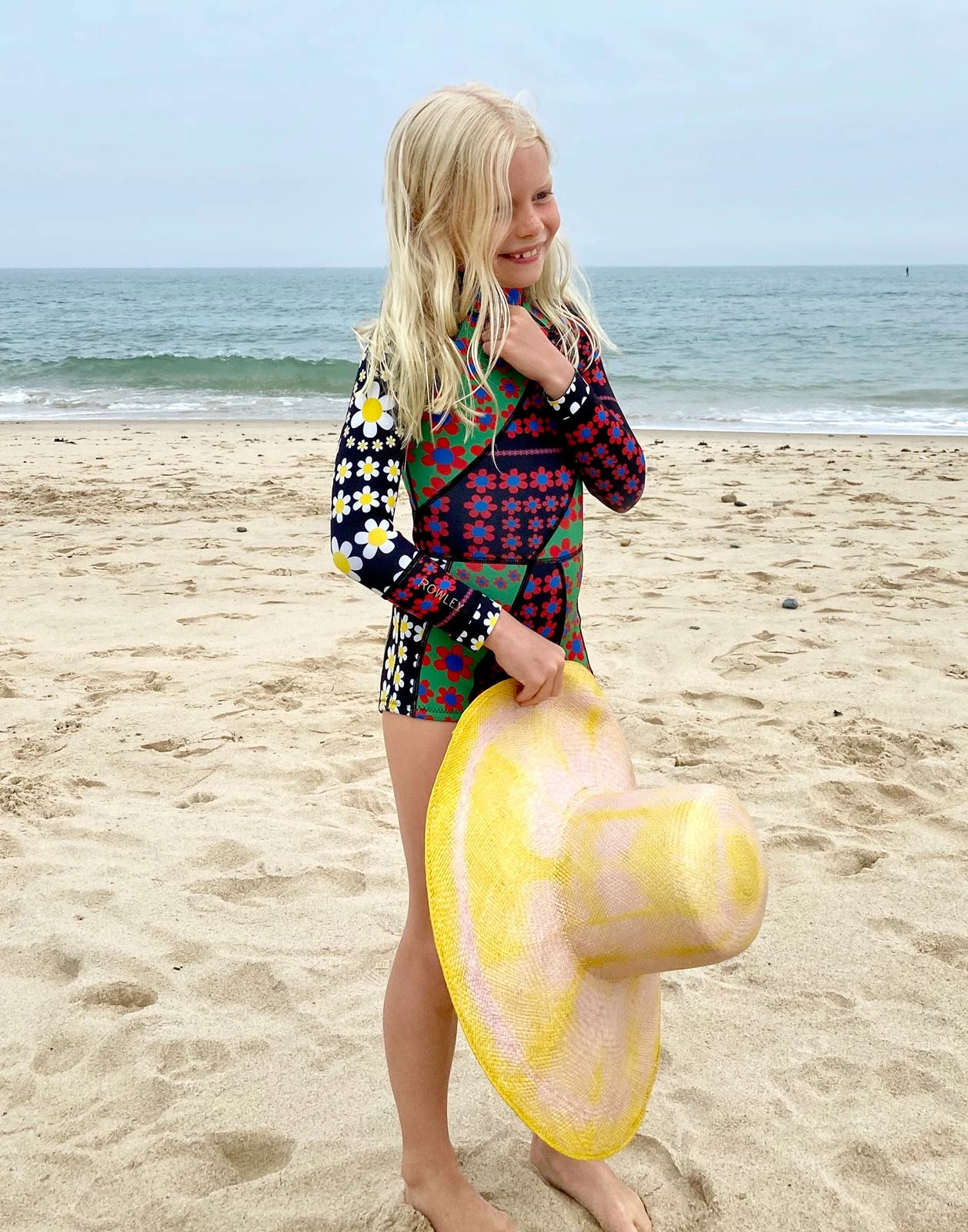 CYNTHIA ROWLEY Mia Daisy Patchwork Kids Wetsuit - Image 3