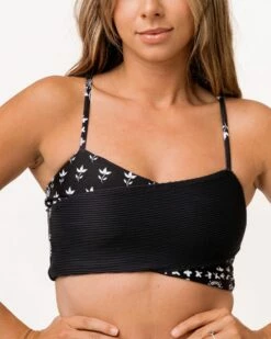 Textured Avalon Crossover Bralette