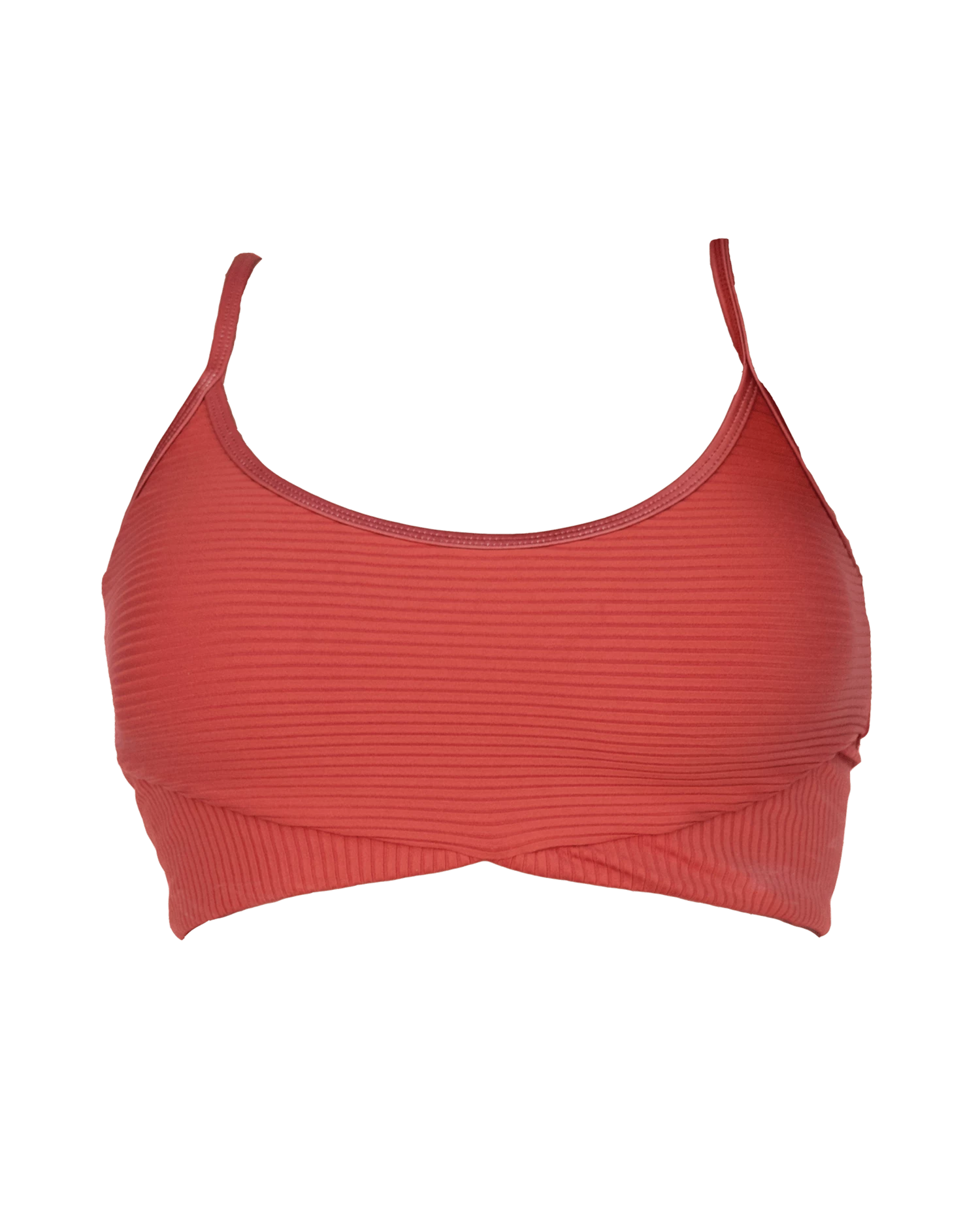 Textured Stripe Redwood Tone Crop - Image 4