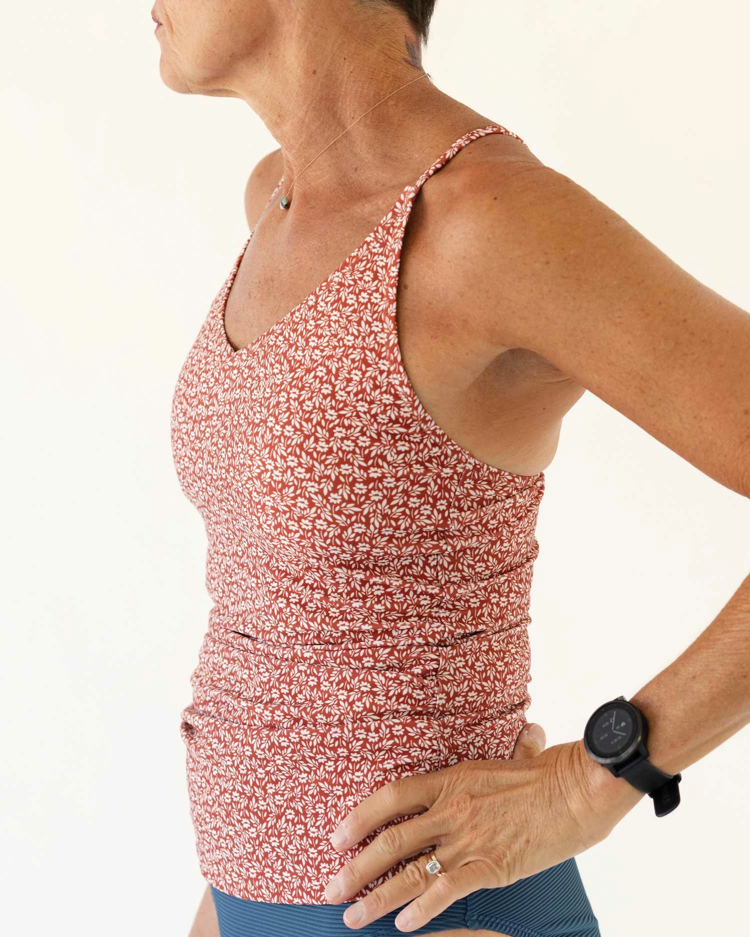 Redwood Floral V-Neck Tankini - Image 2