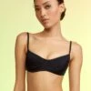 CYNTHIA ROWLEY Butterfly Wings Neoprene Bikini Top