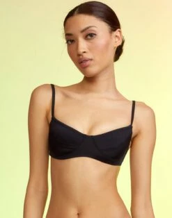 CYNTHIA ROWLEY Butterfly Wings Neoprene Bikini Top