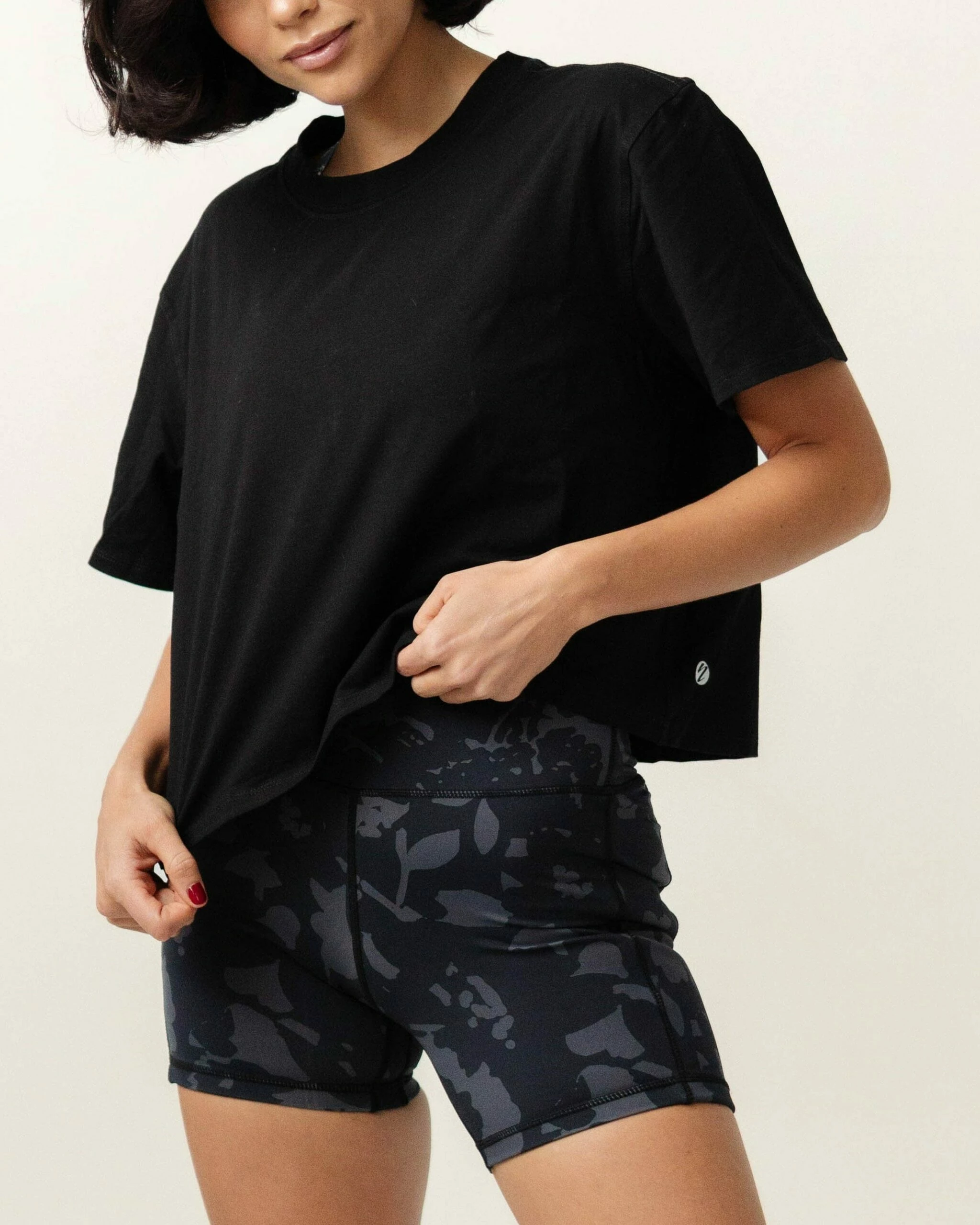 Black Crop Tee