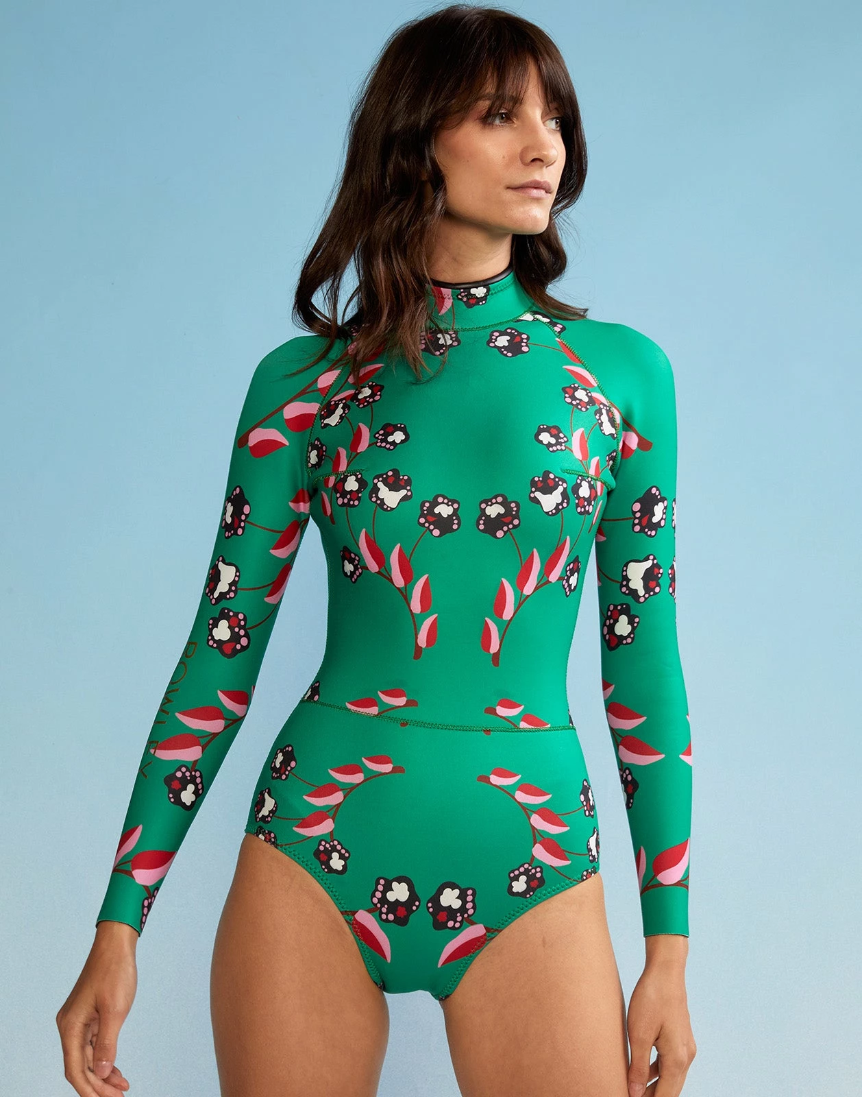 CYNTHIA ROWLEY Vine Floral High Cut Wetsuit - Image 2