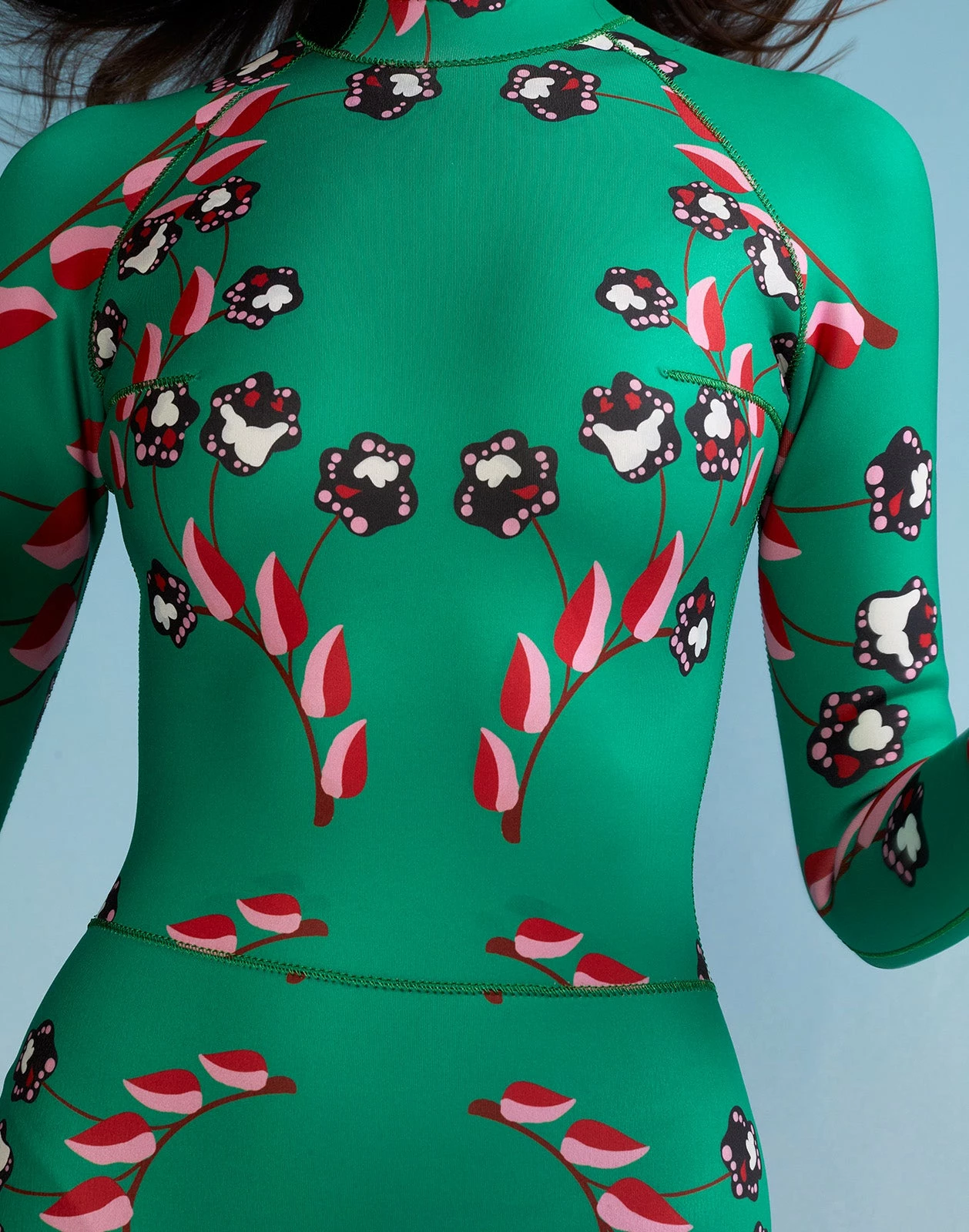 CYNTHIA ROWLEY Vine Floral High Cut Wetsuit - Image 6