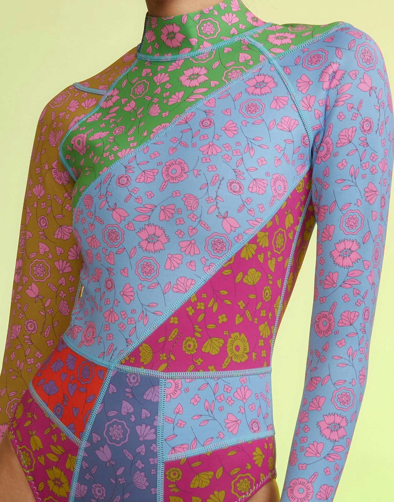 CYNTHIA ROWLEY Patchwork Wetsuit - Image 5
