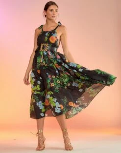 CYNTHIA ROWLEY Layla Linen Halter Dress