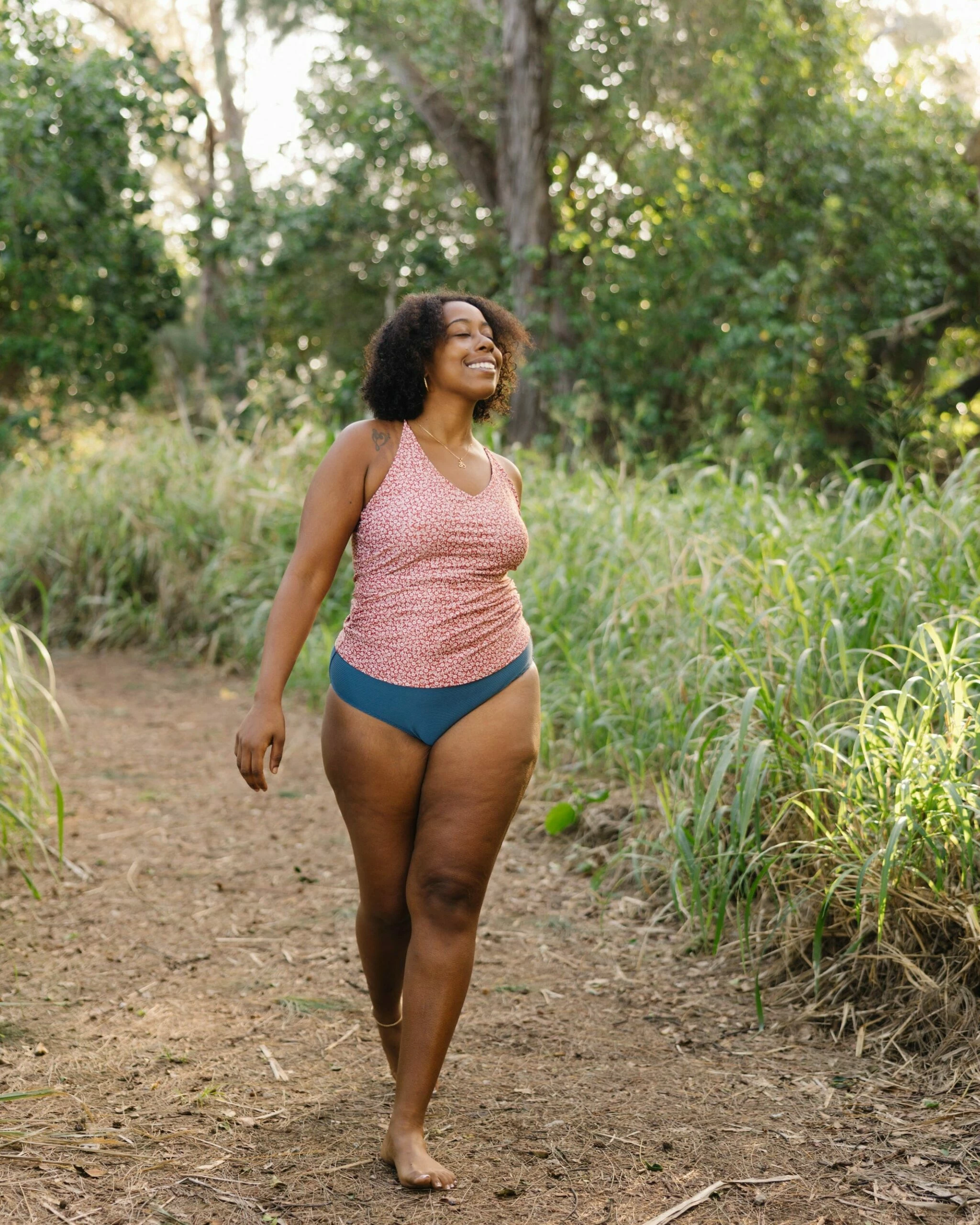Redwood Floral V-Neck Tankini - Image 5