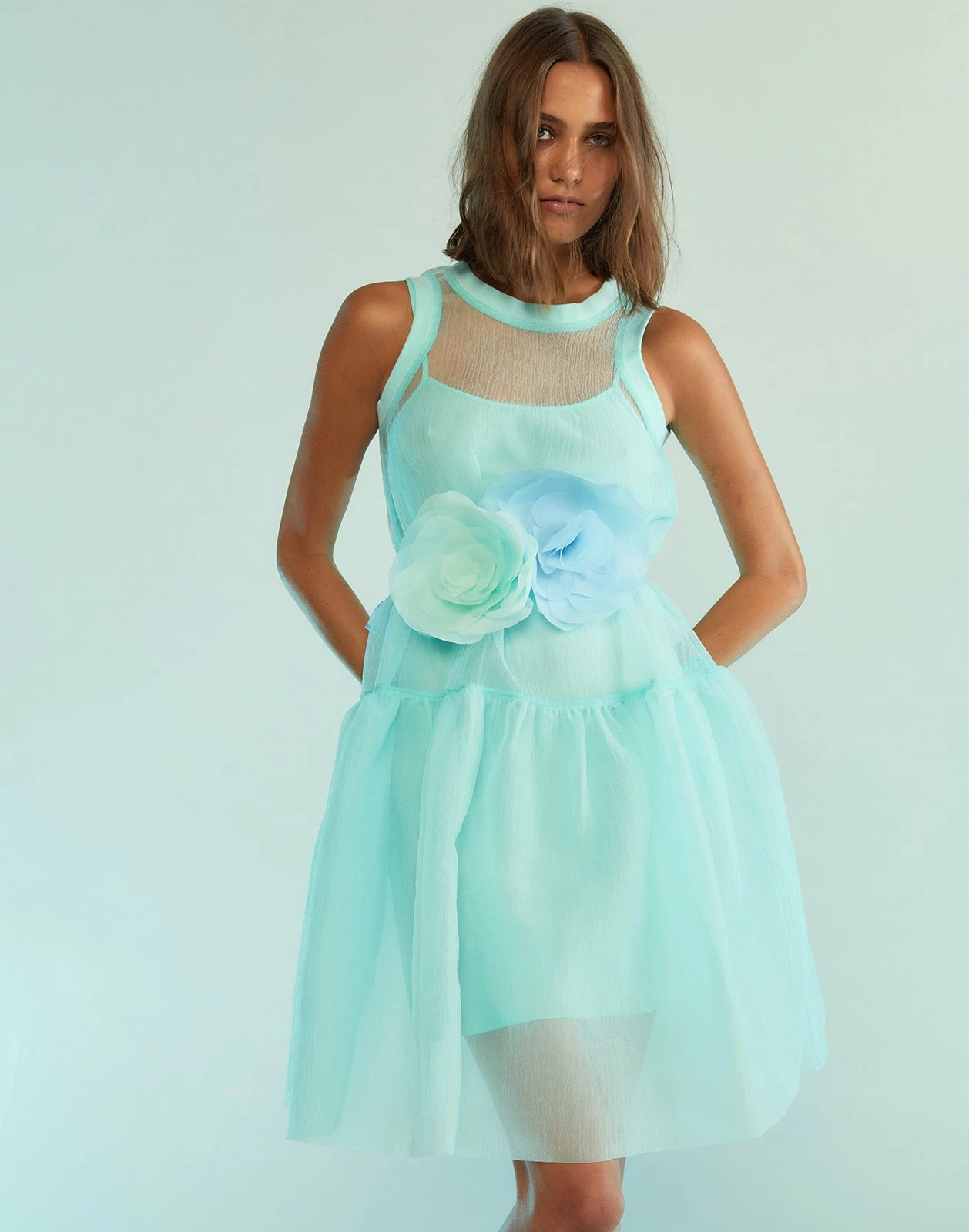 CYNTHIA ROWLEY Chloe Organza Dress - Image 3