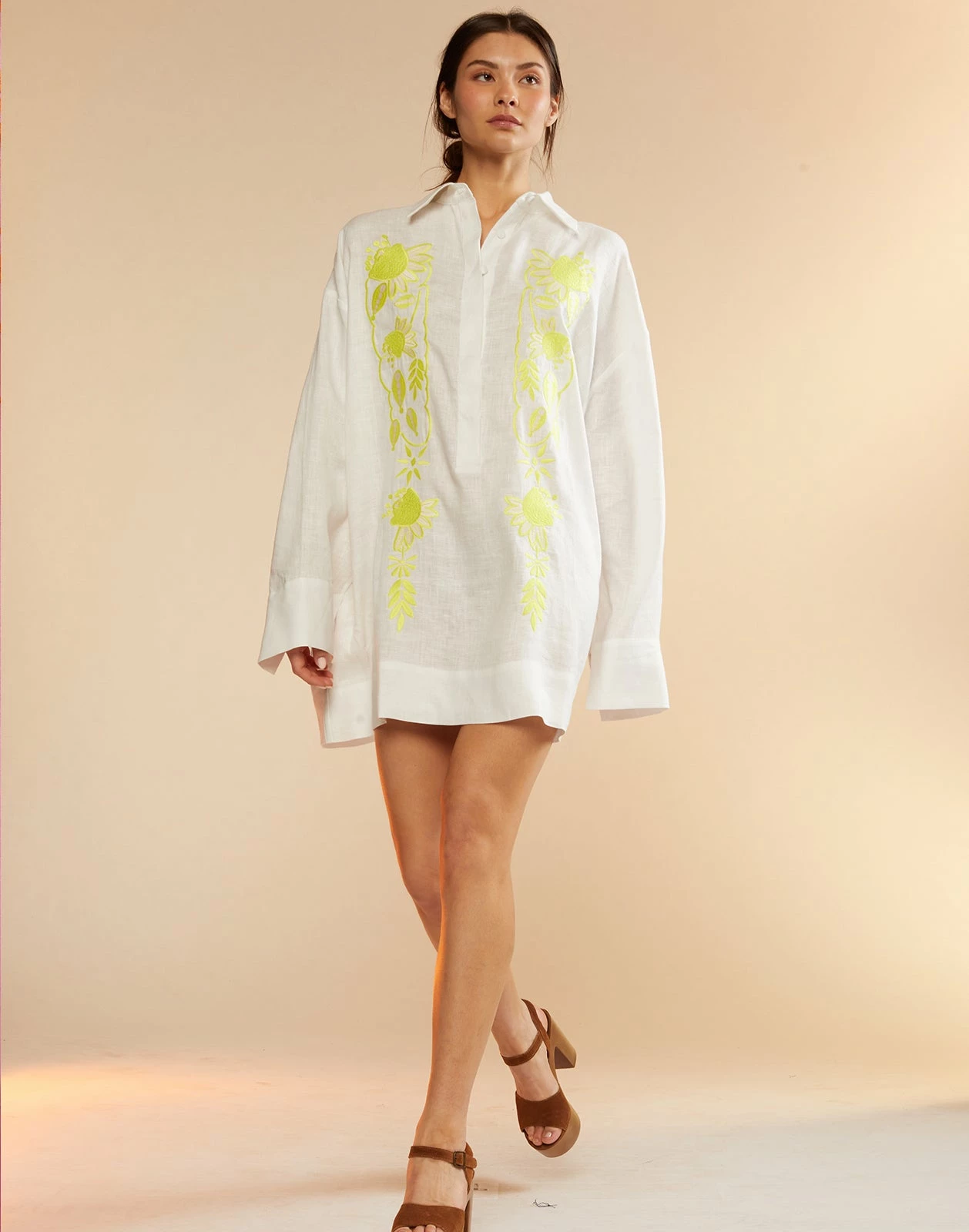 CYNTHIA ROWLEY Scalea Embroidered Dress - Image 3